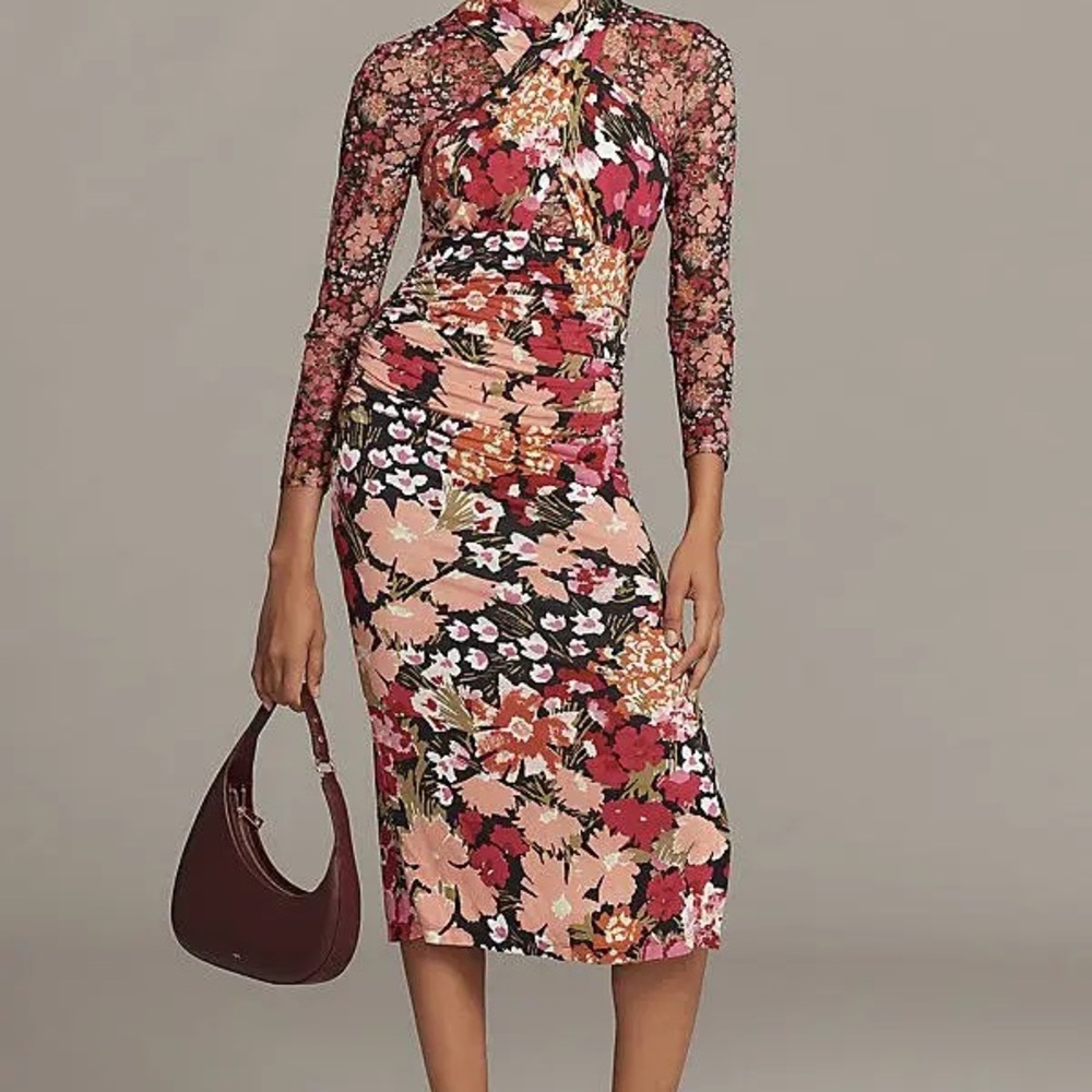 Chic Floral Long Sleeve Dress